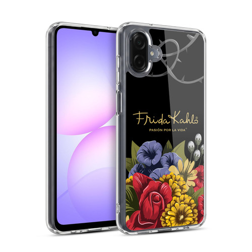 Frida Kahlo Red Florals Efflorescence Soft Gel Case for Samsung Galaxy A07 4G