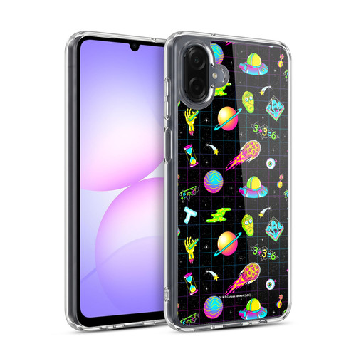 Rick And Morty Season 3 Graphics Neon Pattern Soft Gel Case for Samsung Galaxy A07 4G