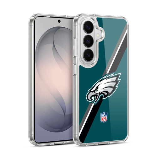 NFL Philadelphia Eagles Logo Stripes Soft Gel Case for Samsung Galaxy S26