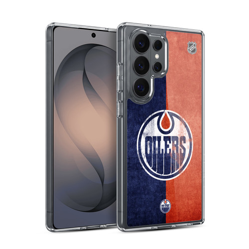 NHL Edmonton Oilers Half Distressed Soft Gel Case for Samsung Galaxy S26 Ultra