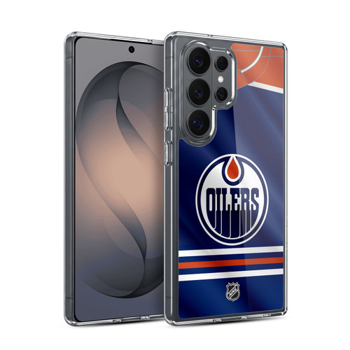 NHL Edmonton Oilers Jersey Soft Gel Case for Samsung Galaxy S26 Ultra