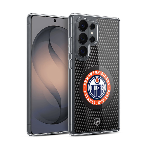 NHL Edmonton Oilers Puck Texture Soft Gel Case for Samsung Galaxy S26 Ultra