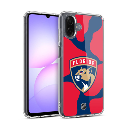 NHL Florida Panthers Cow Pattern Soft Gel Case for Samsung Galaxy A07 4G