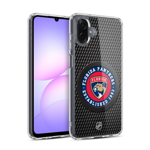 NHL Florida Panthers Puck Texture Soft Gel Case for Samsung Galaxy A07 4G