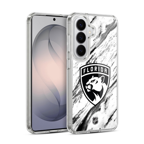 NHL Florida Panthers Marble Soft Gel Case for Samsung Galaxy S26