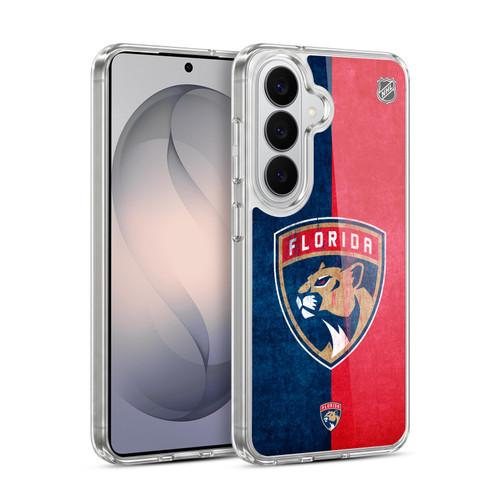NHL Florida Panthers Half Distressed Soft Gel Case for Samsung Galaxy S26 Plus