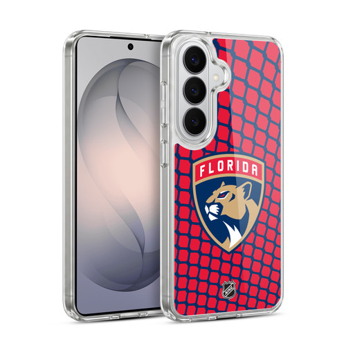 NHL Florida Panthers Net Pattern Soft Gel Case for Samsung Galaxy S26 Plus