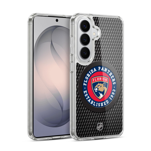 NHL Florida Panthers Puck Texture Soft Gel Case for Samsung Galaxy S26 Plus
