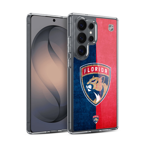 NHL Florida Panthers Half Distressed Soft Gel Case for Samsung Galaxy S26 Ultra