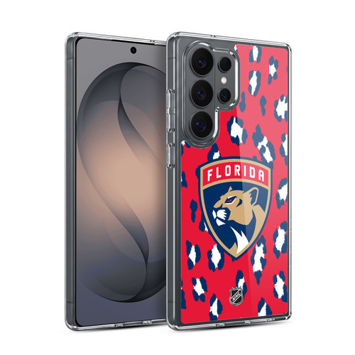 NHL Florida Panthers Leopard Pattern Soft Gel Case for Samsung Galaxy S26 Ultra