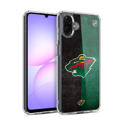 NHL Minnesota Wild Half Distressed Soft Gel Case for Samsung Galaxy A07 4G