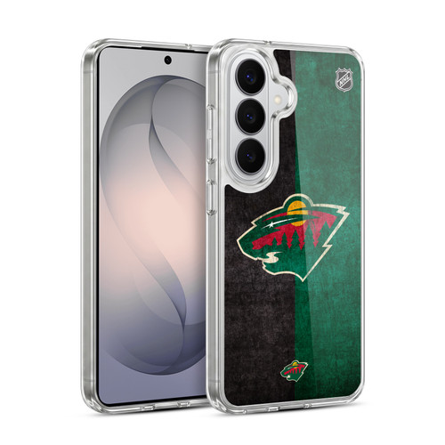 NHL Minnesota Wild Half Distressed Soft Gel Case for Samsung Galaxy S26 Plus