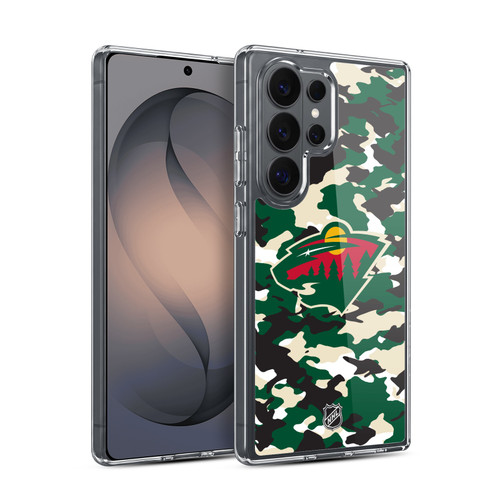 NHL Minnesota Wild Camouflage Soft Gel Case for Samsung Galaxy S26 Ultra