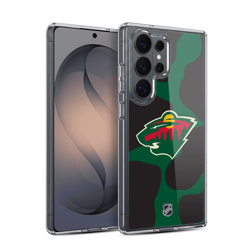 NHL Minnesota Wild Cow Pattern Soft Gel Case for Samsung Galaxy S26 Ultra