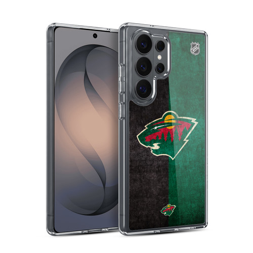 NHL Minnesota Wild Half Distressed Soft Gel Case for Samsung Galaxy S26 Ultra