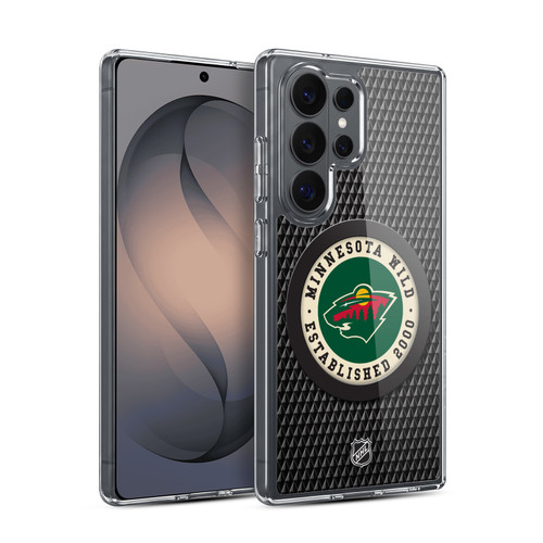 NHL Minnesota Wild Puck Texture Soft Gel Case for Samsung Galaxy S26 Ultra