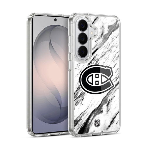 NHL Montreal Canadiens Marble Soft Gel Case for Samsung Galaxy S26