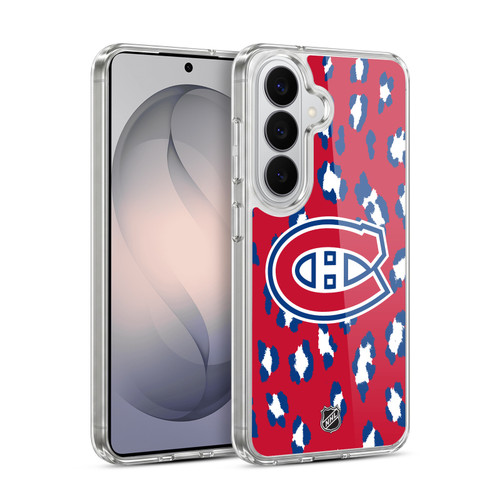 NHL Montreal Canadiens Leopard Pattern Soft Gel Case for Samsung Galaxy S26 Plus