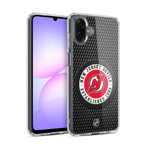NHL New Jersey Devils Puck Texture Soft Gel Case for Samsung Galaxy A07 4G