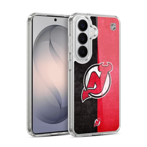 NHL New Jersey Devils Half Distressed Soft Gel Case for Samsung Galaxy S26