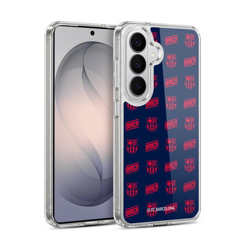 FC Barcelona Graphics Crest Pattern Soft Gel Case for Samsung Galaxy S26