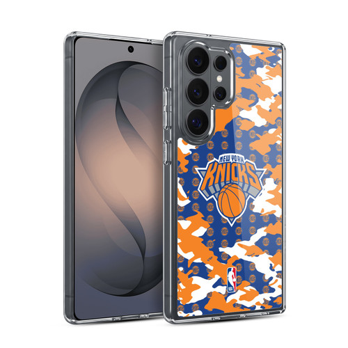 NBA New York Knicks Camouflage Soft Gel Case for Samsung Galaxy S26 Ultra