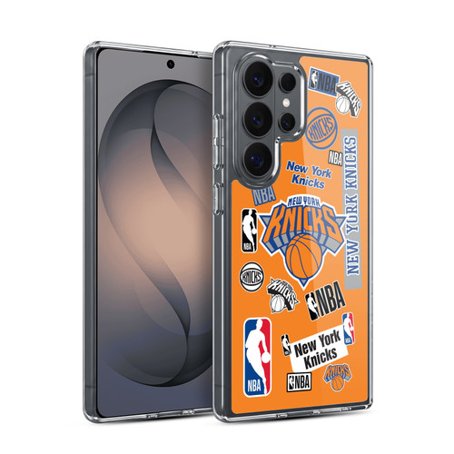 NBA New York Knicks Sticker Collage Soft Gel Case for Samsung Galaxy S26 Ultra