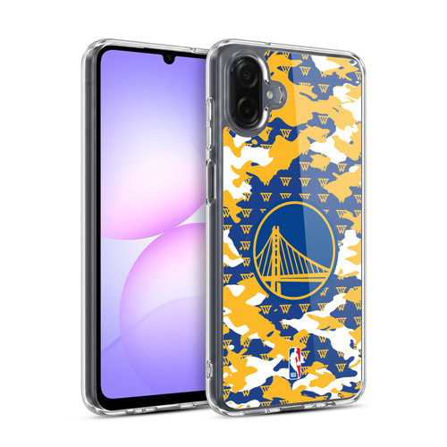 NBA Golden State Warriors Camouflage Soft Gel Case for Samsung Galaxy A07 4G