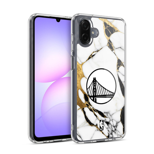 NBA Golden State Warriors White Marble Soft Gel Case for Samsung Galaxy A07 4G