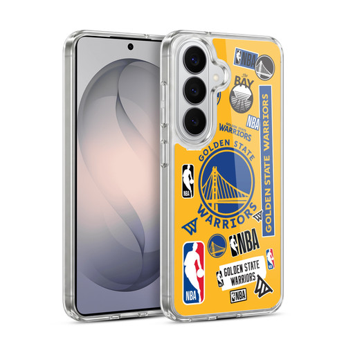 NBA Golden State Warriors Sticker Collage Soft Gel Case for Samsung Galaxy S26