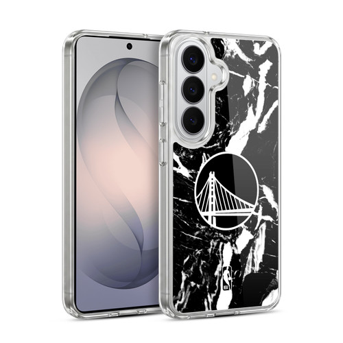 NBA Golden State Warriors Black Marble Soft Gel Case for Samsung Galaxy S26 Plus