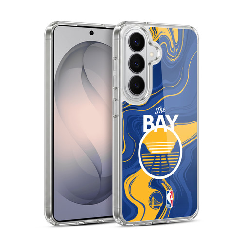 NBA Golden State Warriors Marble Agates Soft Gel Case for Samsung Galaxy S26 Plus