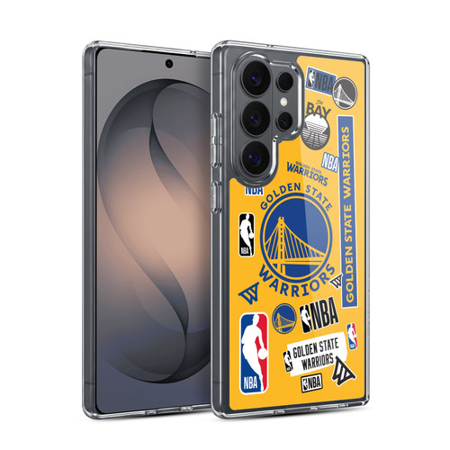 NBA Golden State Warriors Sticker Collage Soft Gel Case for Samsung Galaxy S26 Ultra