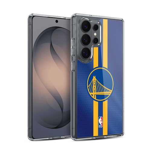 NBA Golden State Warriors Stripes Soft Gel Case for Samsung Galaxy S26 Ultra
