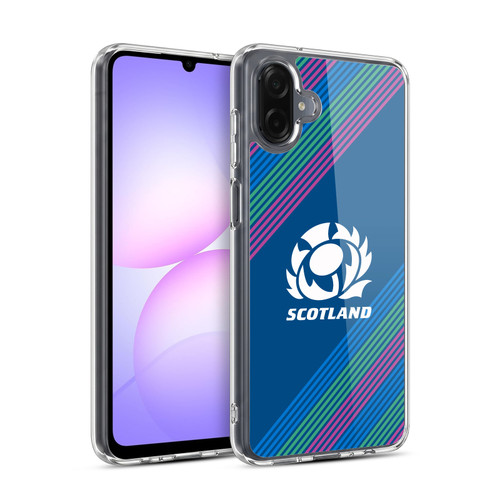 Scotland Rugby Graphics Stripes Soft Gel Case for Samsung Galaxy A07 4G