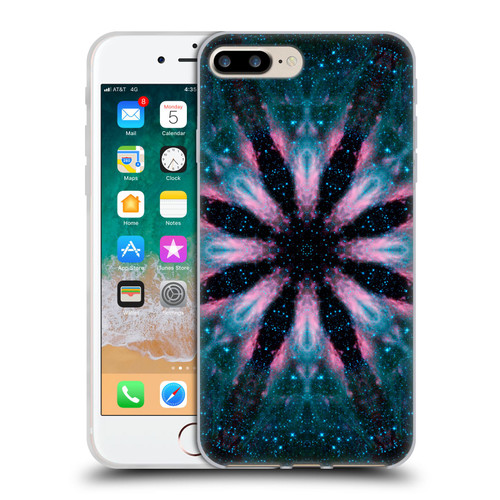 Aimee Stewart Mandala Floral Galaxy Soft Gel Case for Apple iPhone 7 Plus / iPhone 8 Plus