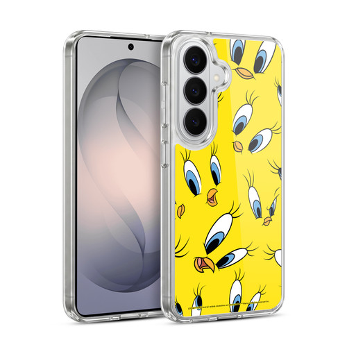 Looney Tunes Patterns Tweety Soft Gel Case for Samsung Galaxy S26 Plus