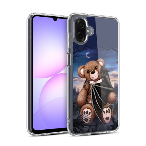 Sarah Richter Animals Bat Cuddling A Toy Bear Soft Gel Case for Samsung Galaxy A07 4G