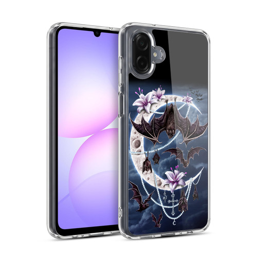 Sarah Richter Animals Gothic Bats & Crescent Moon Soft Gel Case for Samsung Galaxy A07 4G