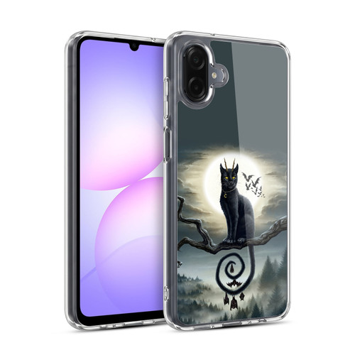 Sarah Richter Animals Gothic Black Cat & Bats Soft Gel Case for Samsung Galaxy A07 4G