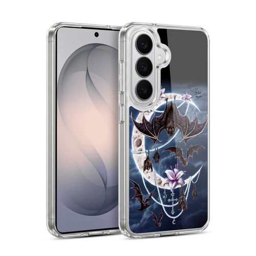 Sarah Richter Animals Gothic Bats & Crescent Moon Soft Gel Case for Samsung Galaxy S26