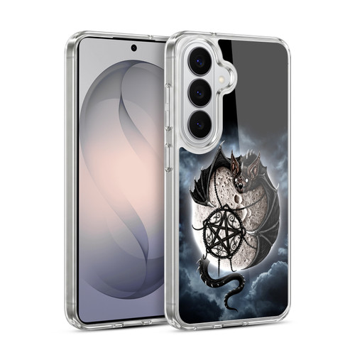 Sarah Richter Animals Gothic Dragon Bat & Moon Soft Gel Case for Samsung Galaxy S26