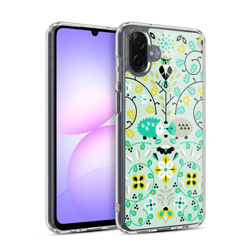 Cat Coquillette Animals Hedgehogs Symmetry Soft Gel Case for Samsung Galaxy A07 4G