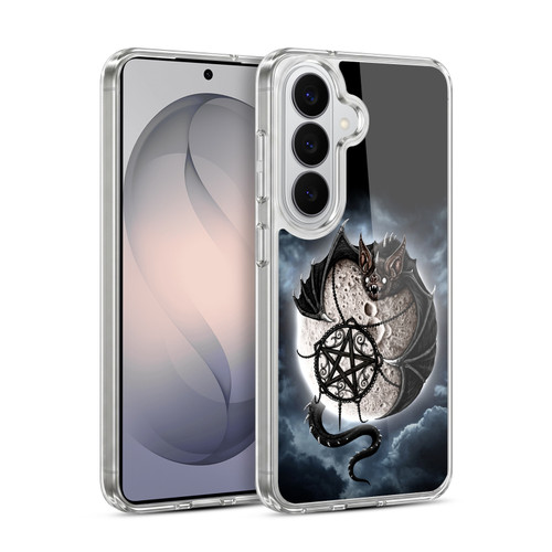 Sarah Richter Animals Gothic Dragon Bat & Moon Soft Gel Case for Samsung Galaxy S26 Plus