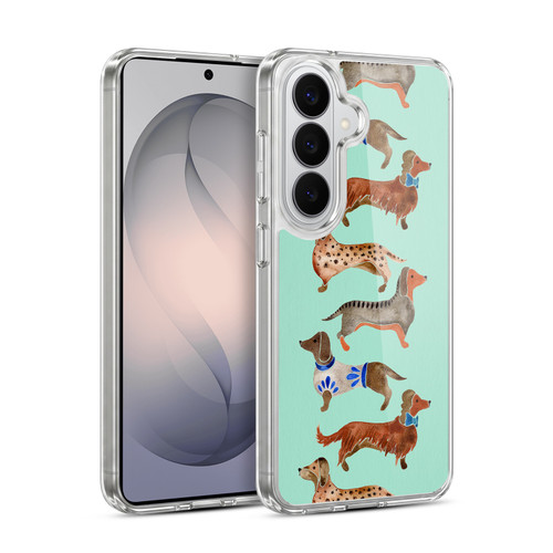 Cat Coquillette Animals Blue Dachshunds Soft Gel Case for Samsung Galaxy S26