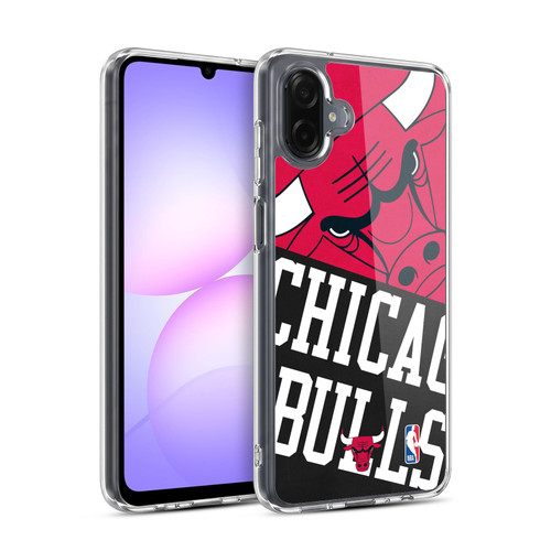NBA Chicago Bulls Half Oversized Soft Gel Case for Samsung Galaxy A07 4G