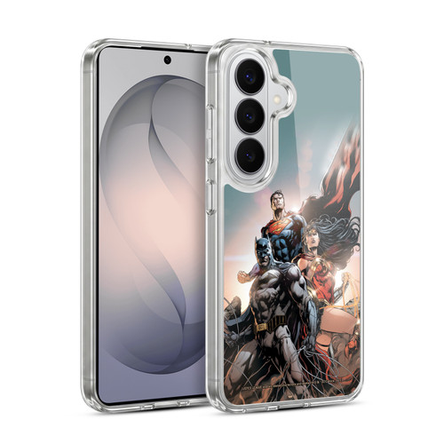 Justice League DC Comics Comic Book Covers Rebirth Trinity #1 Soft Gel Case for Samsung Galaxy S26 Plus