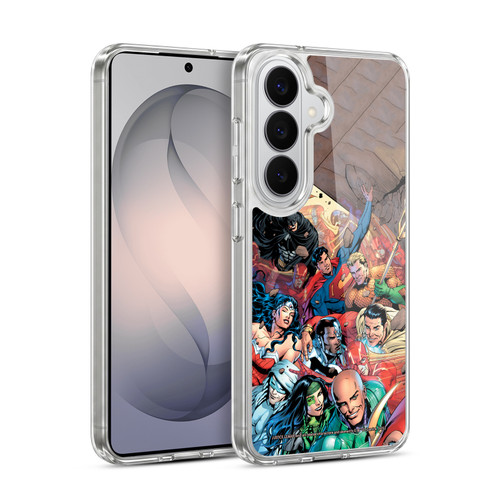 Justice League DC Comics Comic Book Covers #34 Group Soft Gel Case for Samsung Galaxy S26 Plus