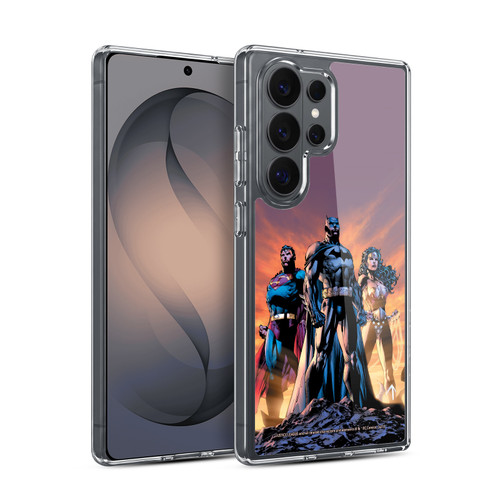 Justice League DC Comics Comic Book Covers Icons Trinity Soft Gel Case for Samsung Galaxy S26 Ultra