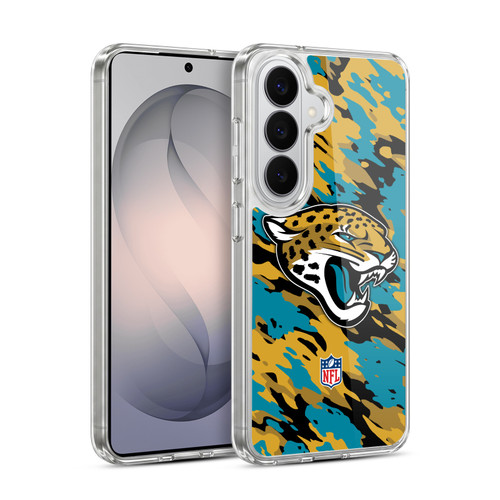 NFL Jacksonville Jaguars Logo Camou Soft Gel Case for Samsung Galaxy S26 Plus
